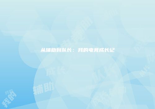 从辅助到队长：我的电竞成长记