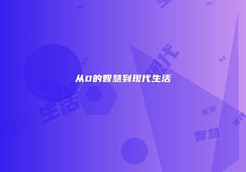 从0的智慧到现代生活