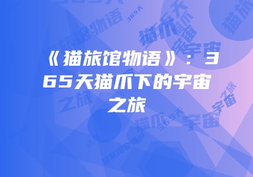 《猫旅馆物语》：365天猫爪下的宇宙之旅