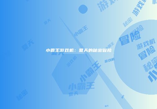 小霸王游戏机：夏天的秘密冒险