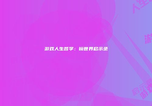 游戏人生哲学：镜世界启示录