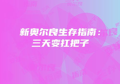 新奥尔良生存指南：三天变扛把子