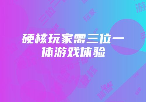 硬核玩家需三位一体游戏体验