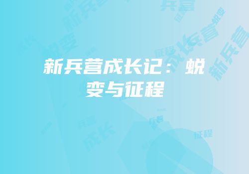 新兵营成长记：蜕变与征程
