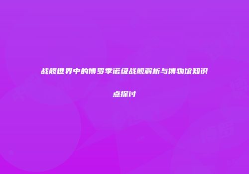 战舰世界中的博罗季诺级战舰解析与博物馆知识点探讨