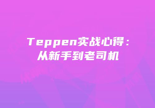 Teppen实战心得：从新手到老司机