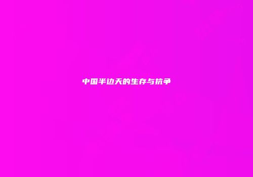 中国半边天的生存与抗争