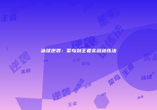 冰球逆袭：菜鸟到王者实战训练法