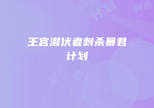 王宫潜伏者刺杀暴君计划