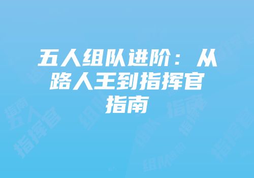 五人组队进阶：从路人王到指挥官指南
