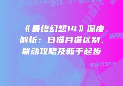 《最终幻想14》深度解析：日猫月猫区别、联动攻略及新手起步