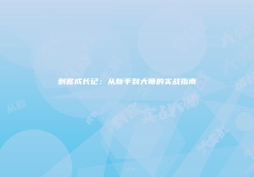 刺客成长记：从新手到大师的实战指南