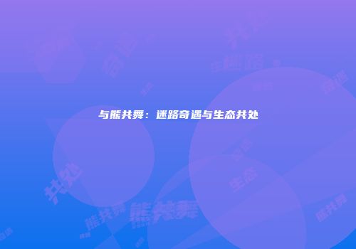 与熊共舞：迷路奇遇与生态共处