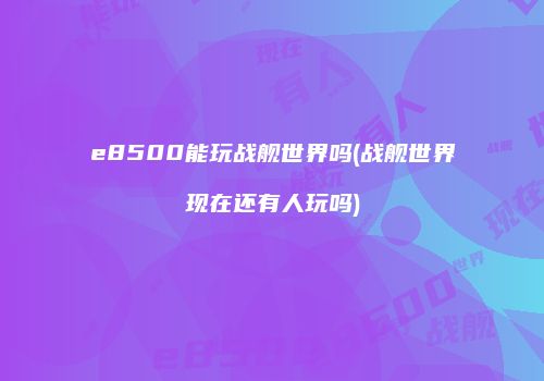 e8500能玩战舰世界吗(战舰世界现在还有人玩吗)