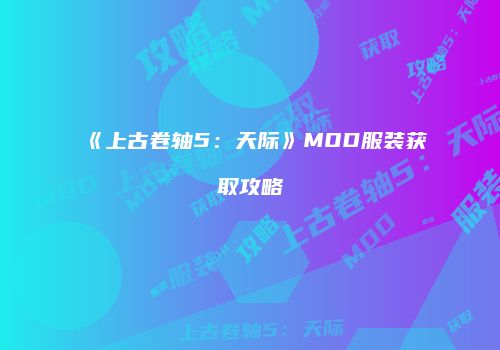 《上古卷轴5：天际》MOD服装获取攻略
