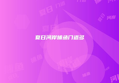 夏日河岸捕鱼门道多