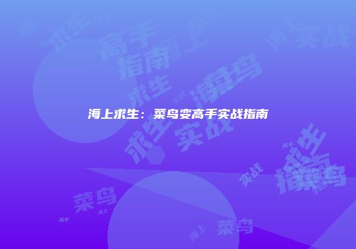 海上求生：菜鸟变高手实战指南
