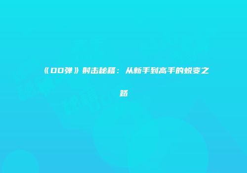 《DD弹》射击秘籍：从新手到高手的蜕变之路