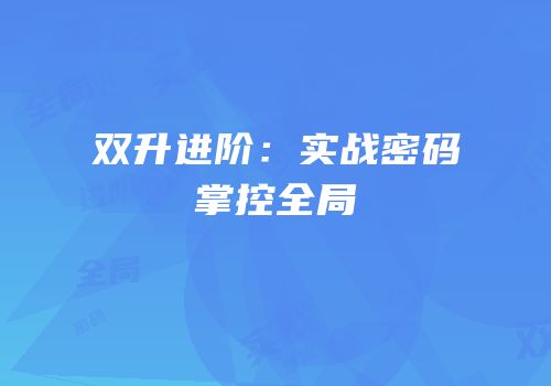 双升进阶：实战密码掌控全局