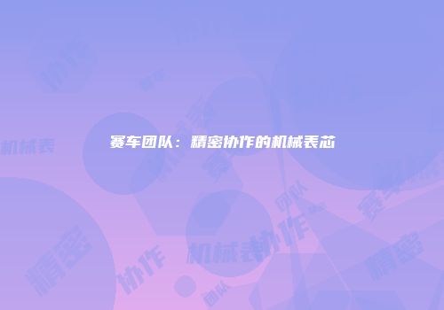 赛车团队：精密协作的机械表芯