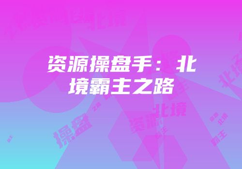 资源操盘手：北境霸主之路