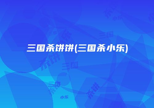 三国杀饼饼(三国杀小乐)