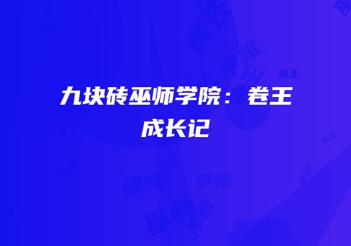 九块砖巫师学院：卷王成长记
