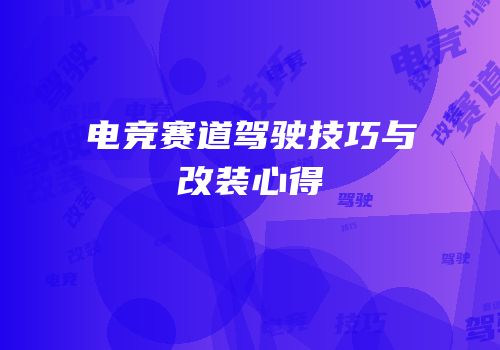 电竞赛道驾驶技巧与改装心得