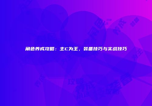 角色养成攻略：主C为王，装备技巧与实战技巧