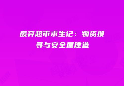 废弃超市求生记：物资搜寻与安全屋建造