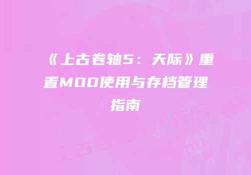 《上古卷轴5：天际》重置MOD使用与存档管理指南