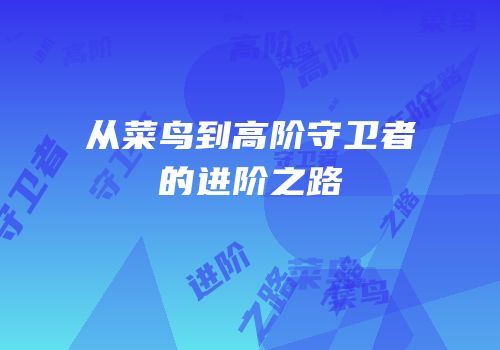 从菜鸟到高阶守卫者的进阶之路