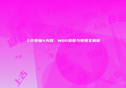 上古卷轴5天际：MOD查看与使用全解析