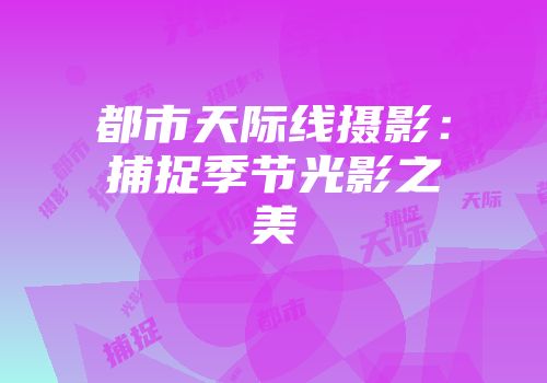 都市天际线摄影：捕捉季节光影之美