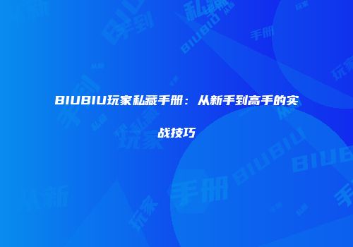 BIUBIU玩家私藏手册：从新手到高手的实战技巧