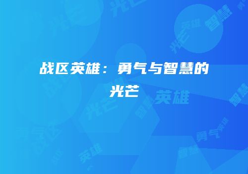 战区英雄：勇气与智慧的光芒