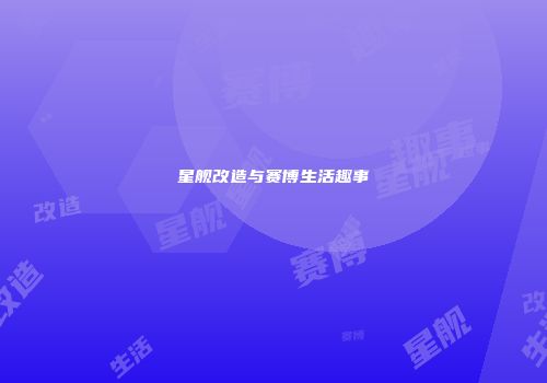 星舰改造与赛博生活趣事
