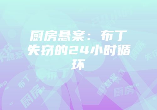 厨房悬案：布丁失窃的24小时循环
