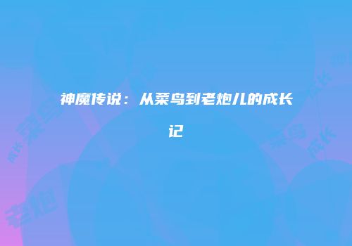 神魔传说：从菜鸟到老炮儿的成长记