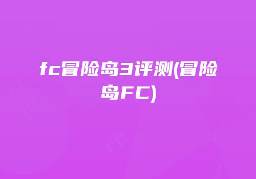 fc冒险岛3评测(冒险岛FC)