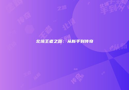北境王者之路：从新手到传奇