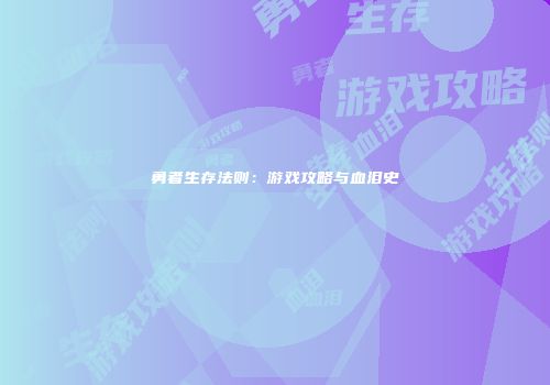 勇者生存法则：游戏攻略与血泪史