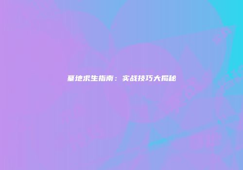 墓地求生指南：实战技巧大揭秘