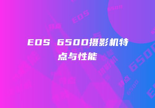 EOS 650D摄影机特点与性能