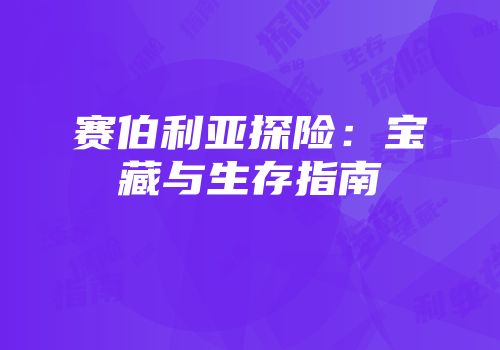 赛伯利亚探险：宝藏与生存指南