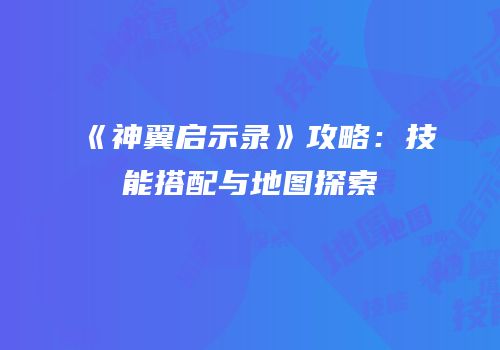 《神翼启示录》攻略：技能搭配与地图探索