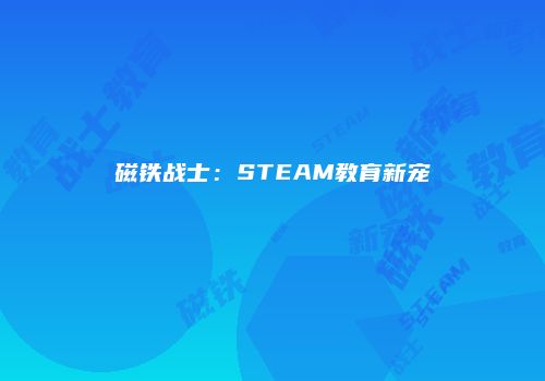 磁铁战士：STEAM教育新宠
