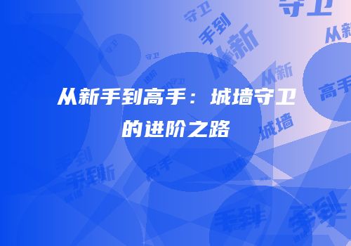 从新手到高手：城墙守卫的进阶之路