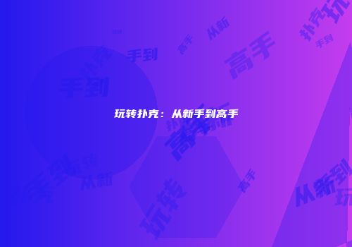 玩转扑克：从新手到高手