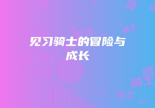 见习骑士的冒险与成长